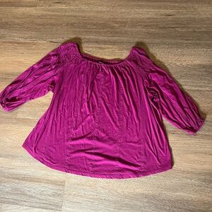 Ralph Lauren Plus Size Off Shoulder Top